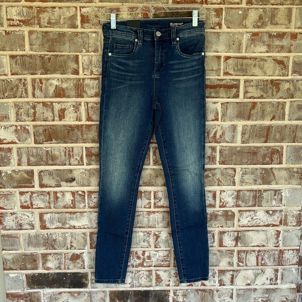 BlankNYC The Great Jones Dark Wash High Rise Skinny Jeans